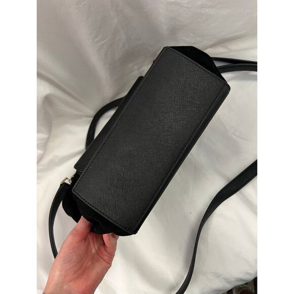 Kate Spade New York Wesley Place Suede Laurel Handbag Black GS - Picture 5 of 9